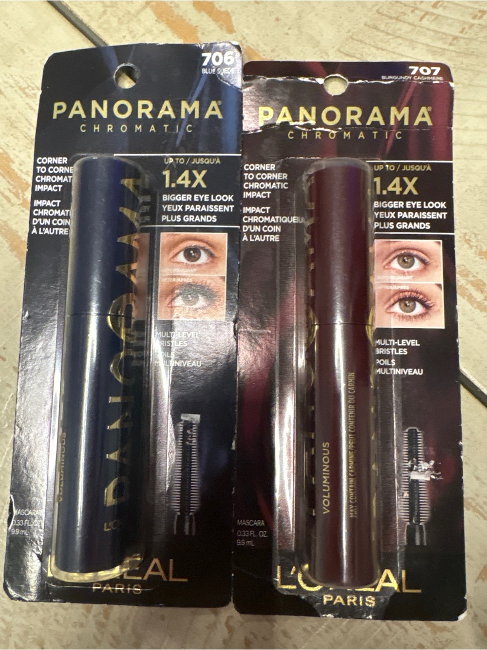 L'Oreal Panorama Chromatic Mascara Duo - Blue Suede & Burgundy